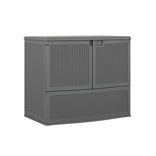 195 Gallon Resin Lockable Cabinet Deck Box